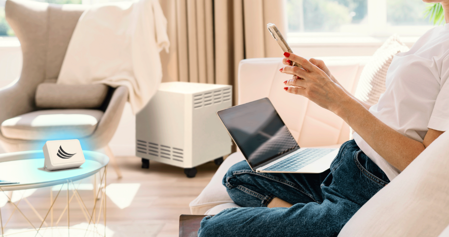 Use a smart air quality monitor like EnviroKlenz SMART IAQ Sensor