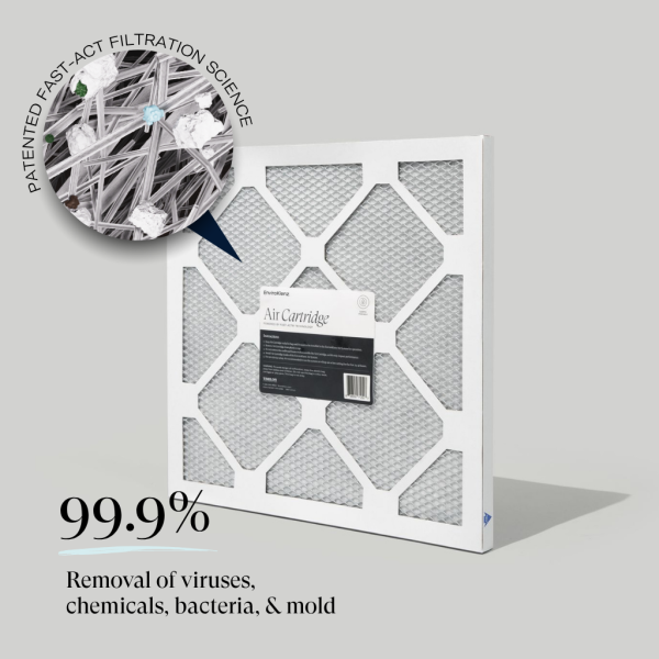 EnviroKlenz Air Cartridge is 99.9% effective at eliminating airborne contaminants