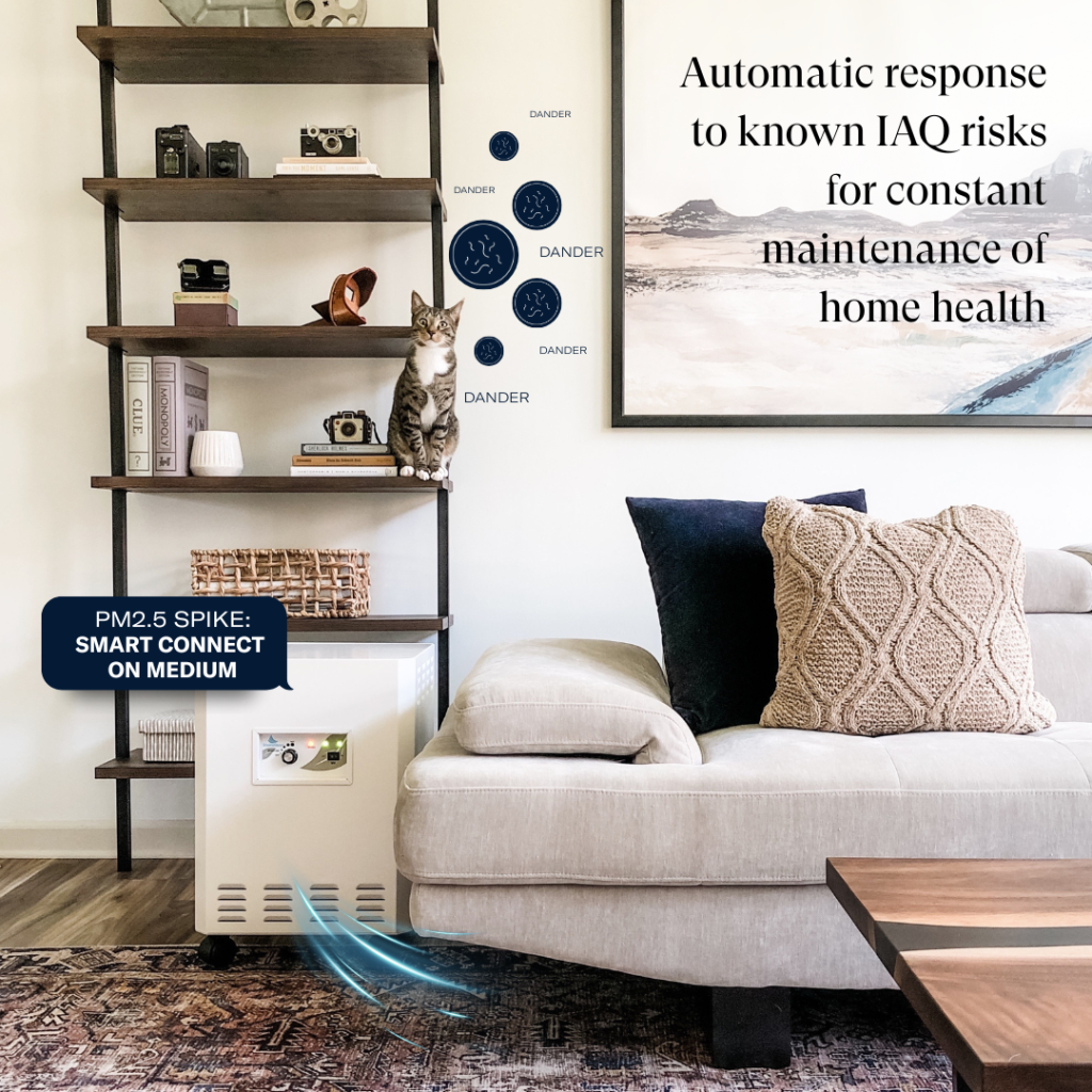 EnviroKlenz SMART Science activates advanced, automated, and proven air cleaning when you need it most